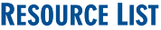 Resource List